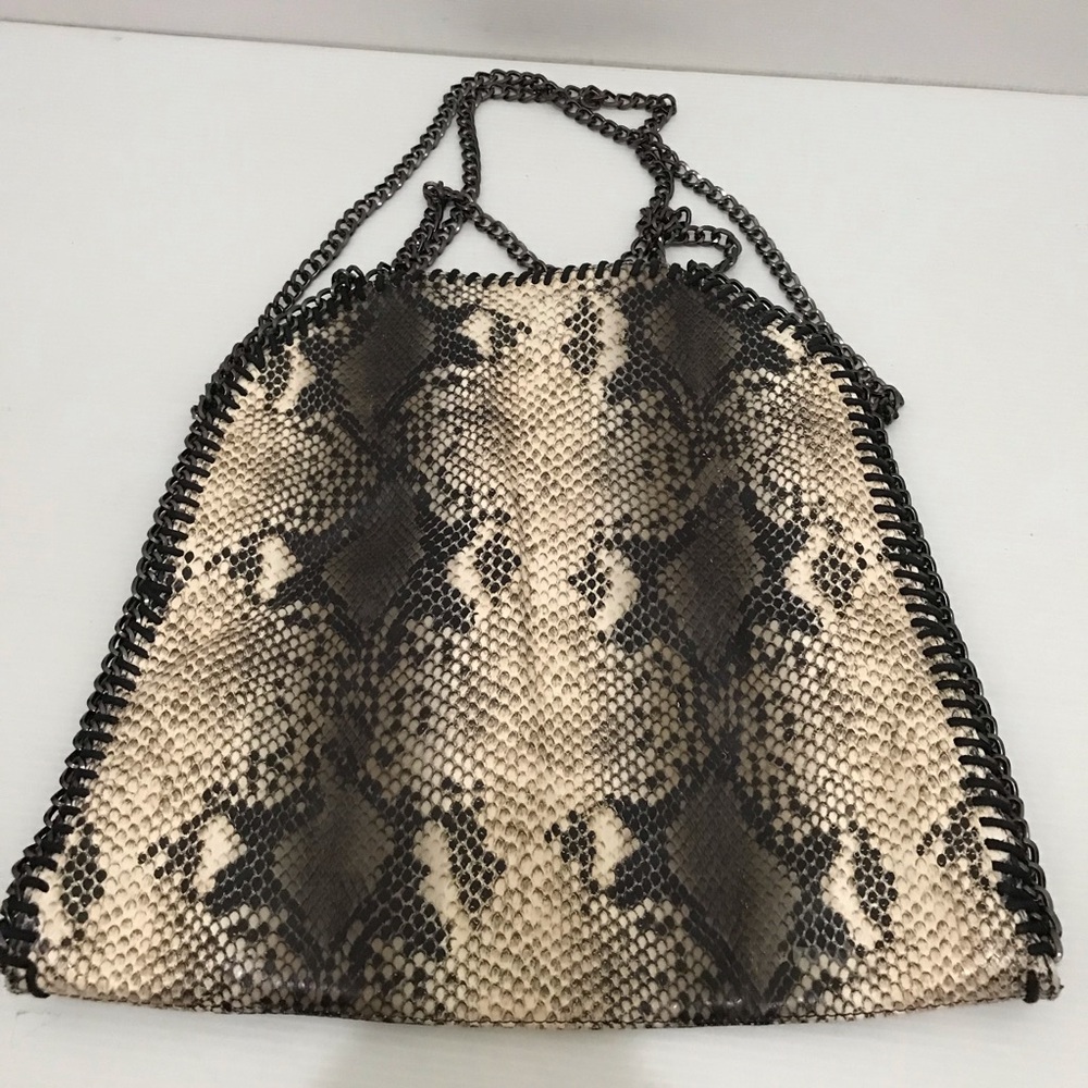 KoKo Palenki Snake Print Chain Strap Bag